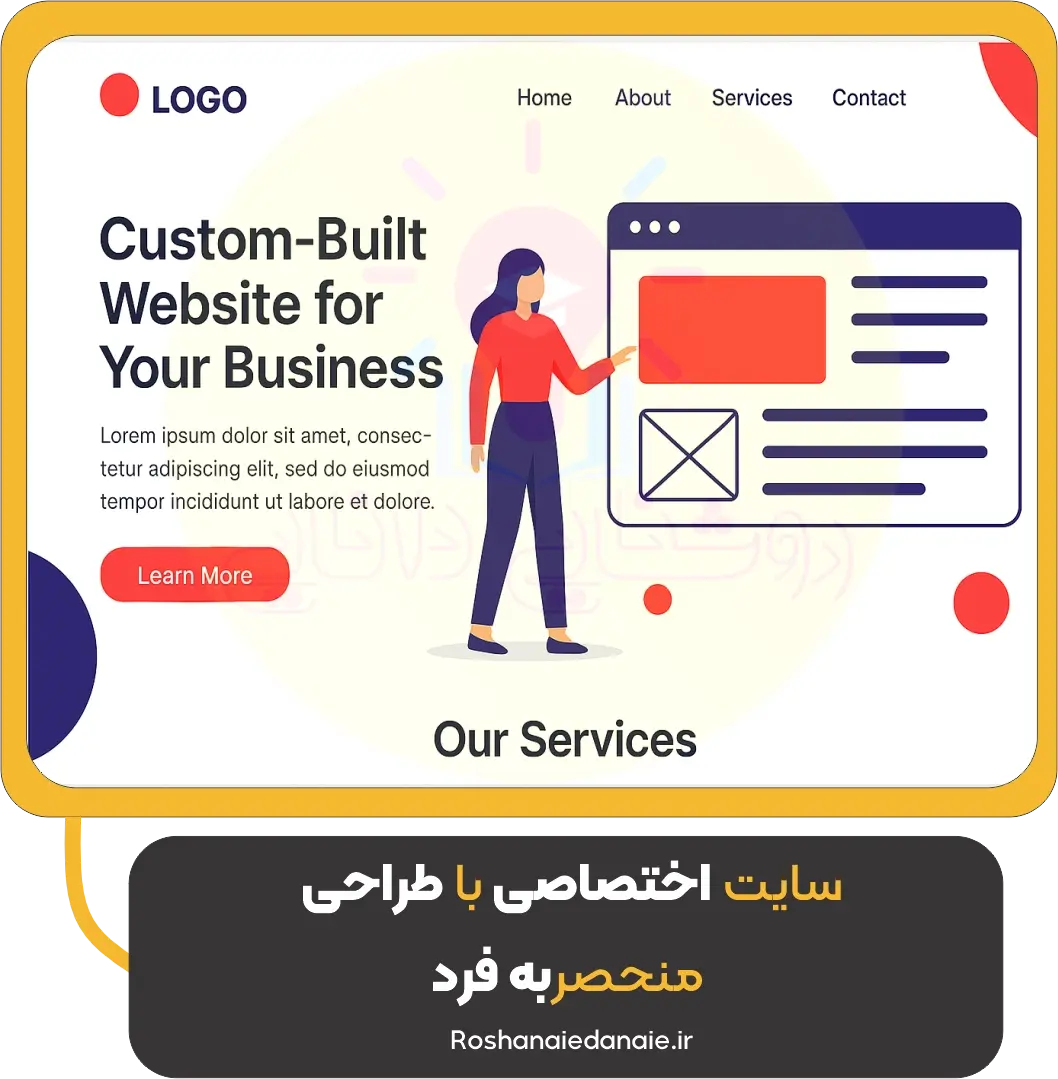 سایت اختصاصی با طراحی منحصر به فرد