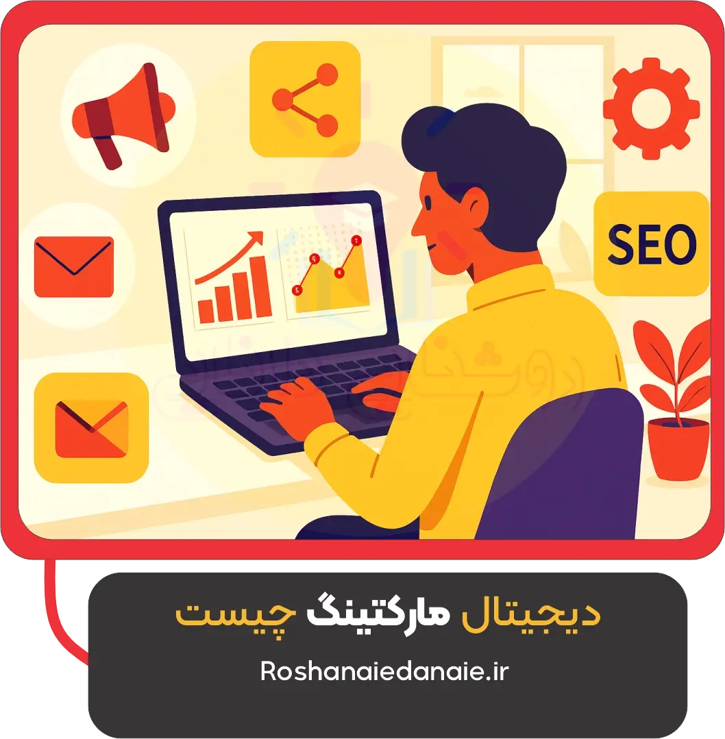 🎯 دیجیتال مارکتینگ چیست؟ راهنمای کامل و ساده برای شروع