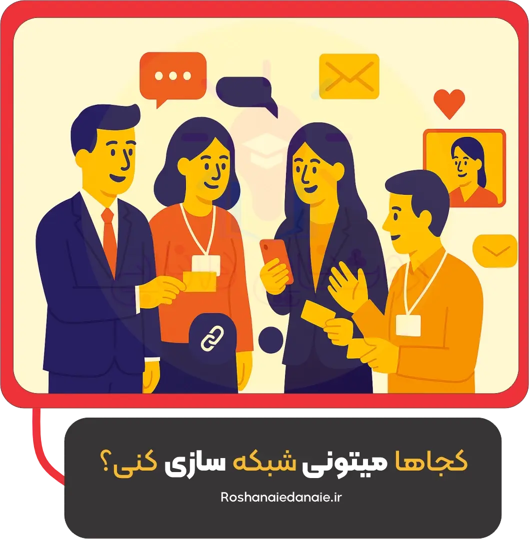  کجاها میتونی شبکه‌سازی کنی؟